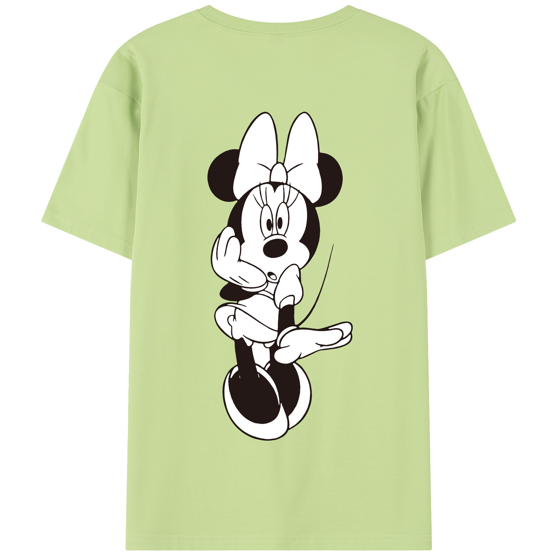 （画像用） ミッキーマウス Mickey Mouse 綿100％半袖Tシャツ（背面プリント）